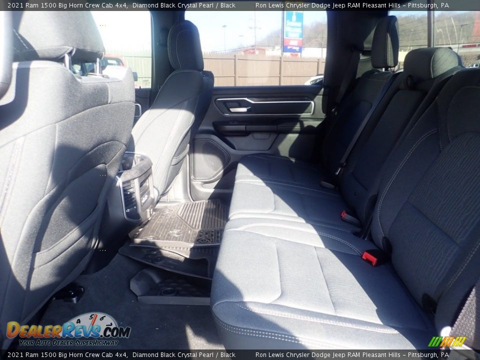2021 Ram 1500 Big Horn Crew Cab 4x4 Diamond Black Crystal Pearl / Black Photo #13