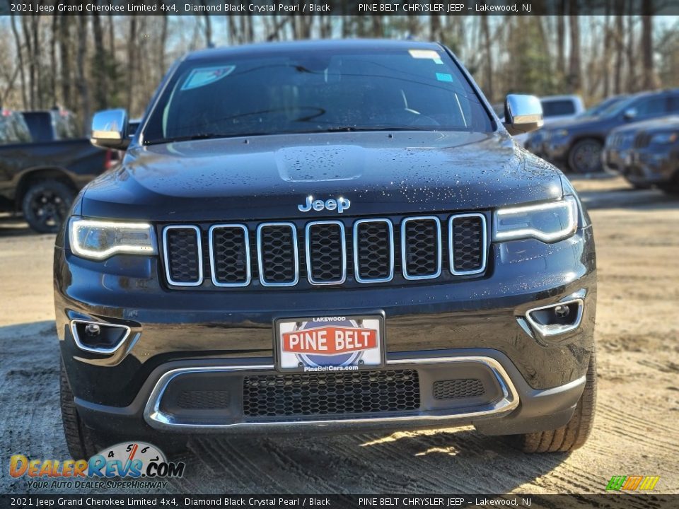 2021 Jeep Grand Cherokee Limited 4x4 Diamond Black Crystal Pearl / Black Photo #3