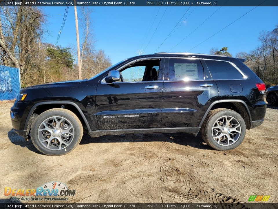 2021 Jeep Grand Cherokee Limited 4x4 Diamond Black Crystal Pearl / Black Photo #4
