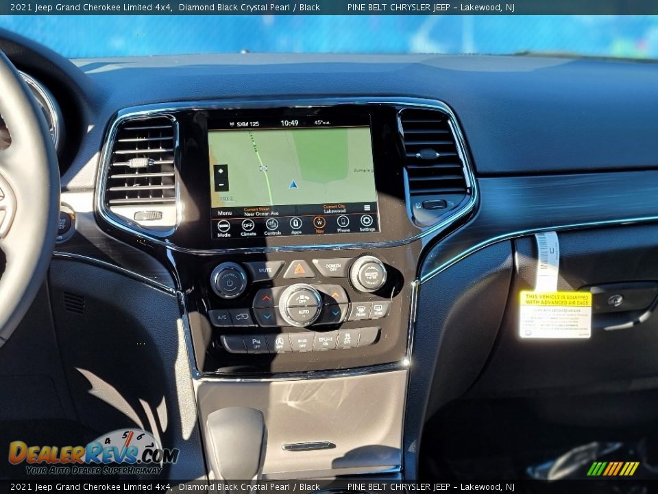 2021 Jeep Grand Cherokee Limited 4x4 Diamond Black Crystal Pearl / Black Photo #10