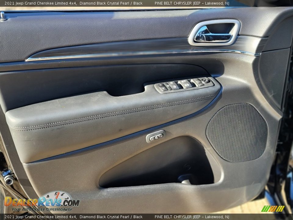 2021 Jeep Grand Cherokee Limited 4x4 Diamond Black Crystal Pearl / Black Photo #14