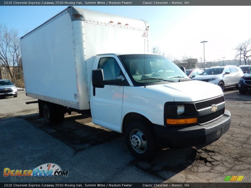 Summit White 2016 Chevrolet Express Cutaway 3500 Moving Van Photo #3