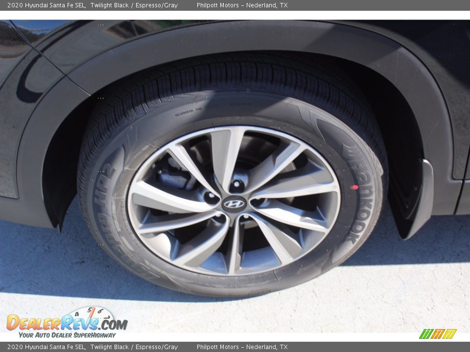 2020 Hyundai Santa Fe SEL Twilight Black / Espresso/Gray Photo #5