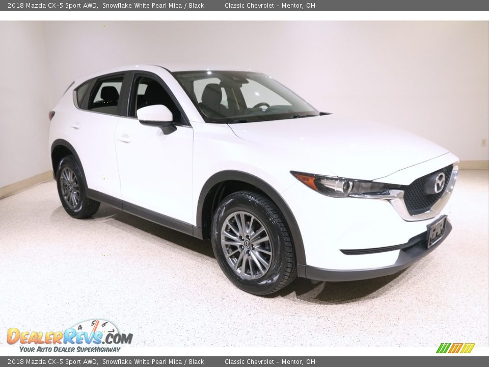 2018 Mazda CX-5 Sport AWD Snowflake White Pearl Mica / Black Photo #1