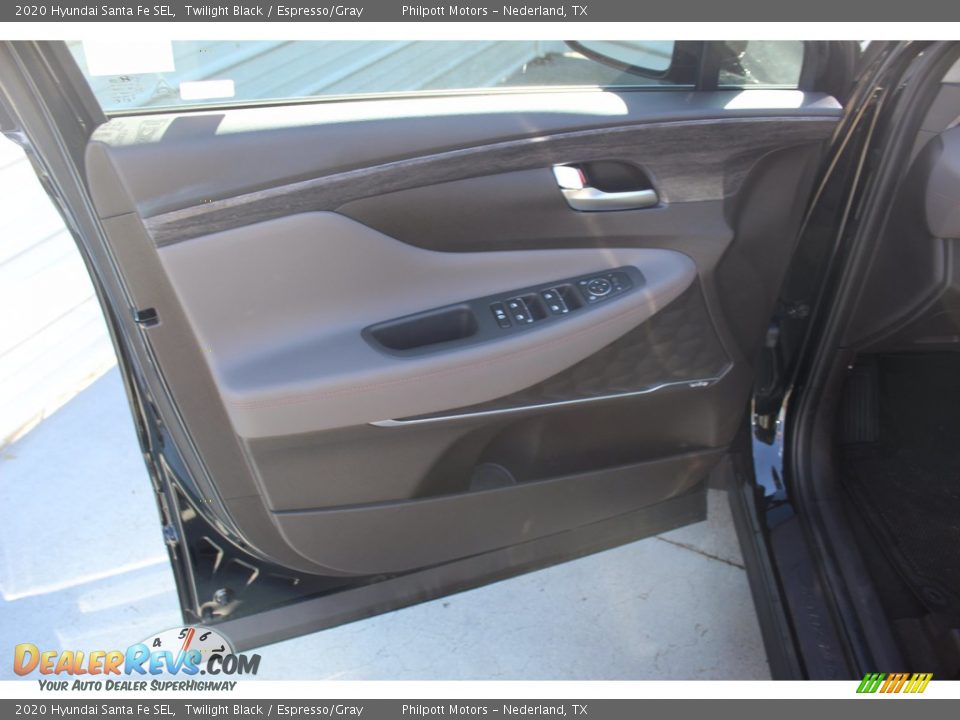 2020 Hyundai Santa Fe SEL Twilight Black / Espresso/Gray Photo #9