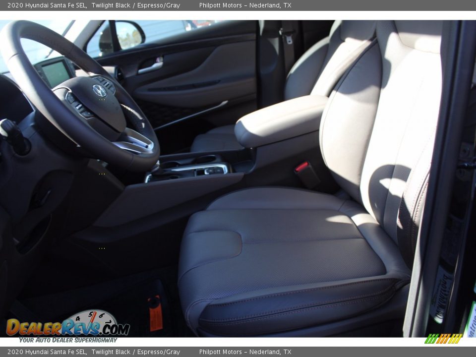 2020 Hyundai Santa Fe SEL Twilight Black / Espresso/Gray Photo #10