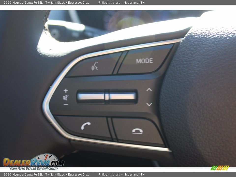 2020 Hyundai Santa Fe SEL Twilight Black / Espresso/Gray Photo #11