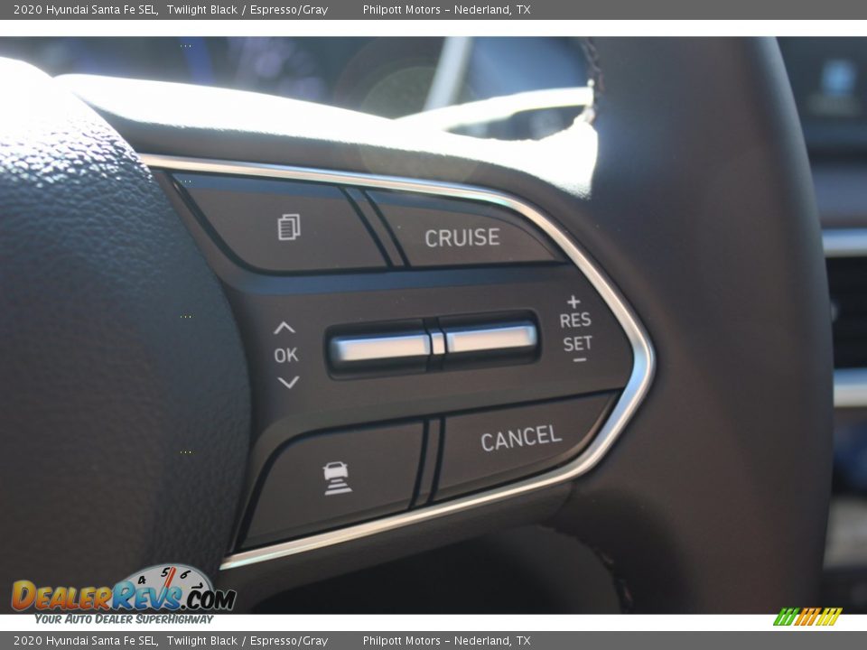2020 Hyundai Santa Fe SEL Twilight Black / Espresso/Gray Photo #12
