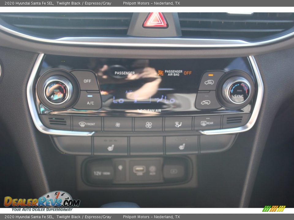 2020 Hyundai Santa Fe SEL Twilight Black / Espresso/Gray Photo #16