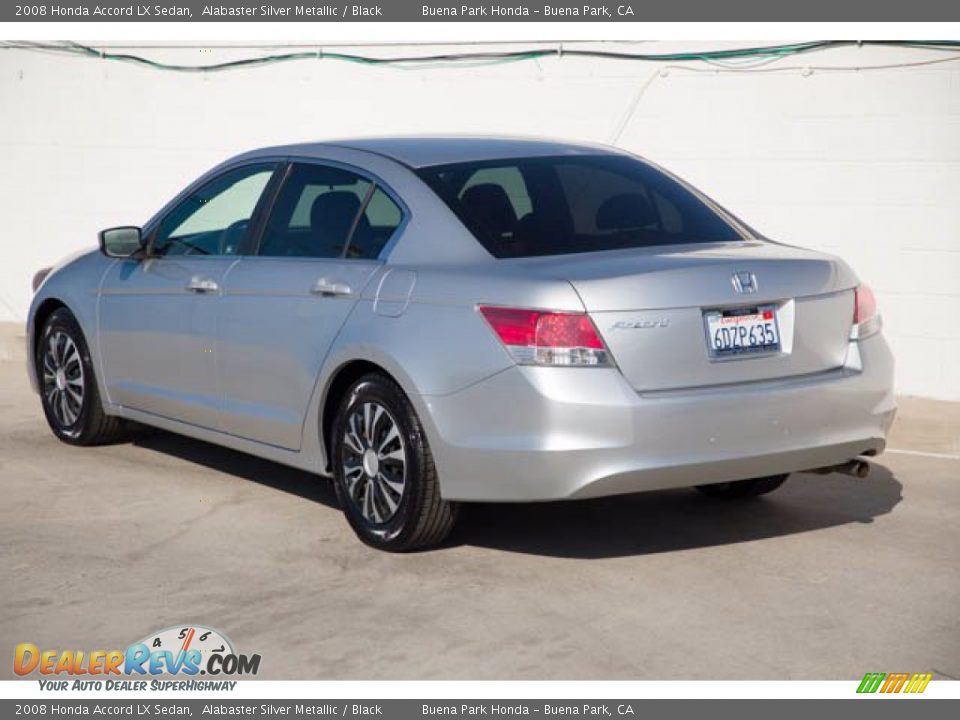 2008 Honda Accord LX Sedan Alabaster Silver Metallic / Black Photo #2