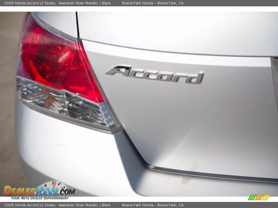 2008 Honda Accord LX Sedan Alabaster Silver Metallic / Black Photo #12
