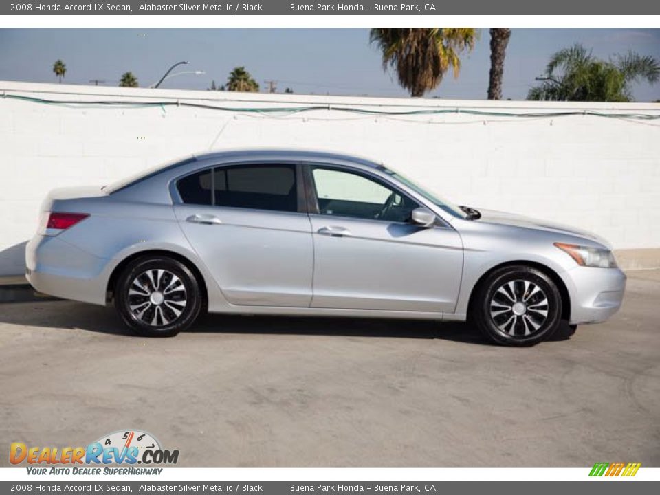 2008 Honda Accord LX Sedan Alabaster Silver Metallic / Black Photo #14