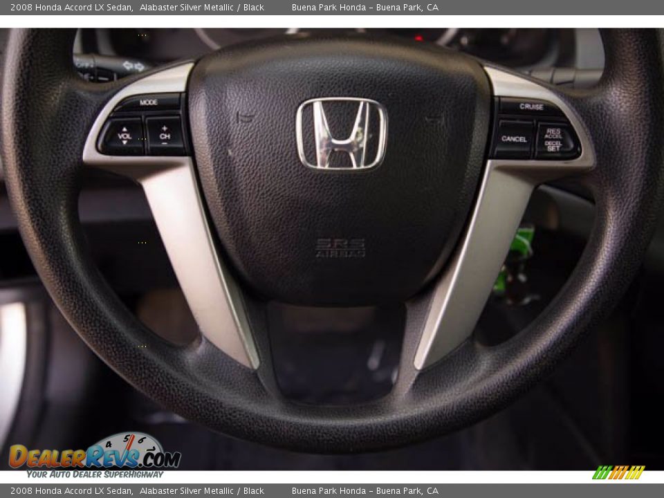 2008 Honda Accord LX Sedan Alabaster Silver Metallic / Black Photo #15