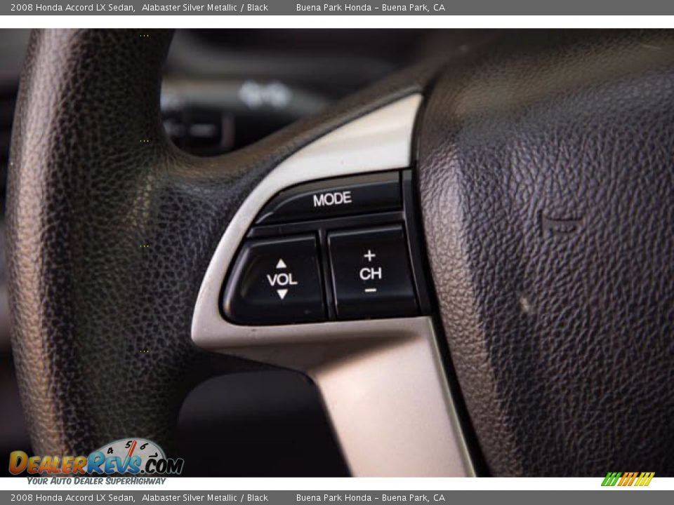 2008 Honda Accord LX Sedan Alabaster Silver Metallic / Black Photo #16