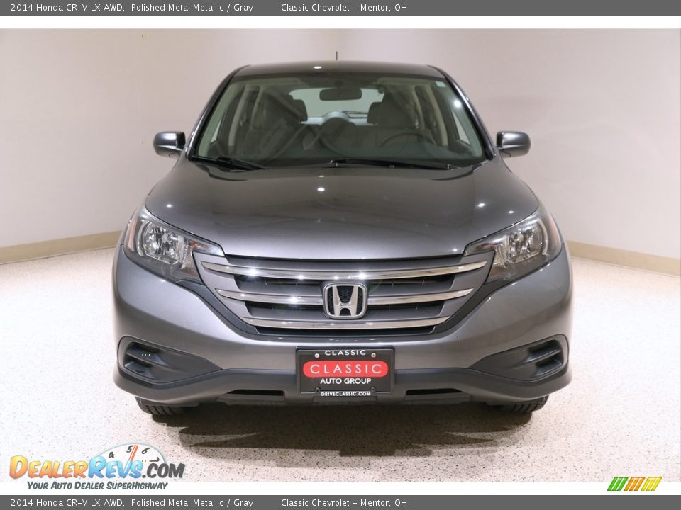 2014 Honda CR-V LX AWD Polished Metal Metallic / Gray Photo #2