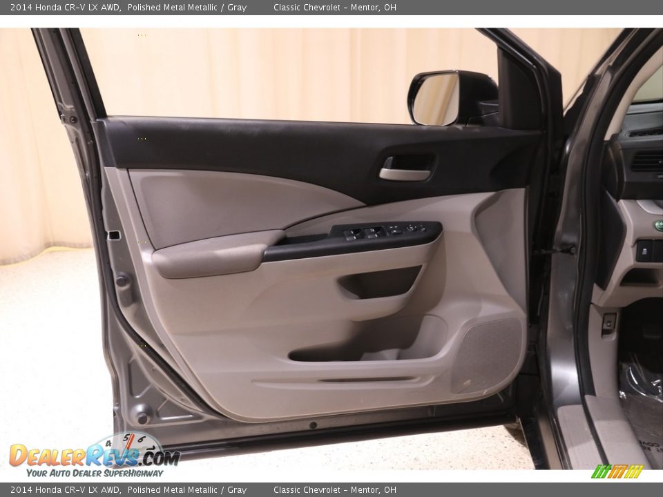 2014 Honda CR-V LX AWD Polished Metal Metallic / Gray Photo #4