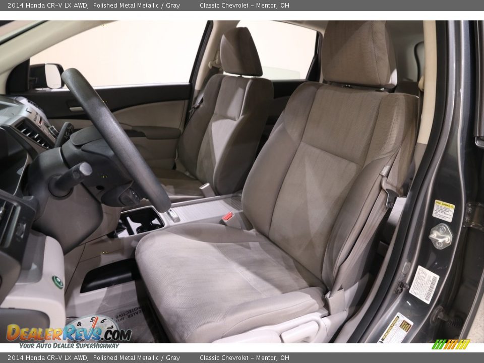 2014 Honda CR-V LX AWD Polished Metal Metallic / Gray Photo #6