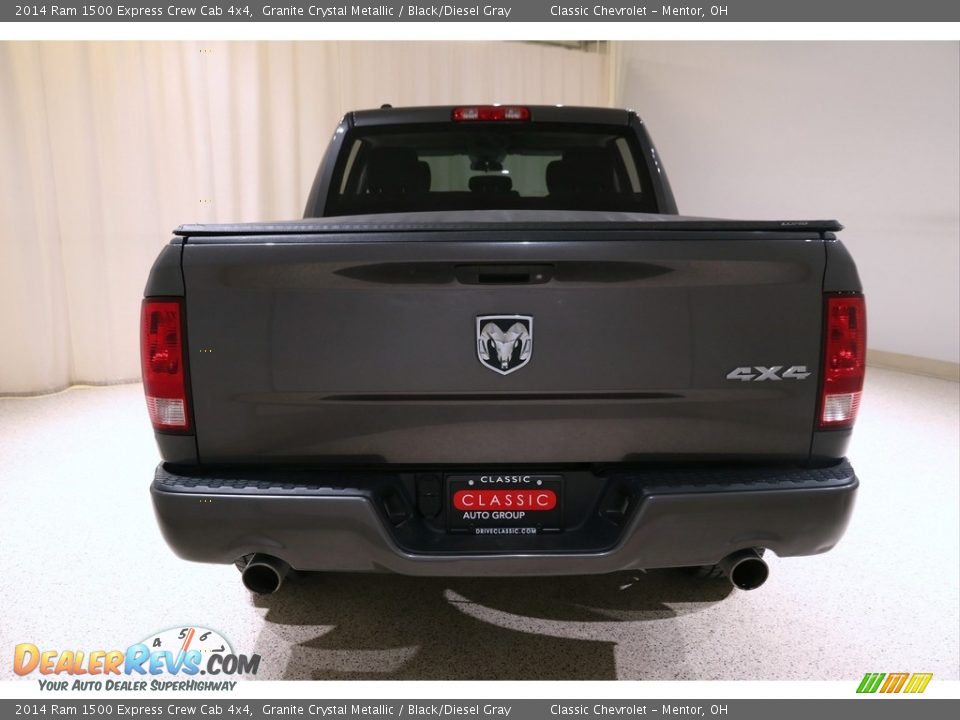 2014 Ram 1500 Express Crew Cab 4x4 Granite Crystal Metallic / Black/Diesel Gray Photo #19