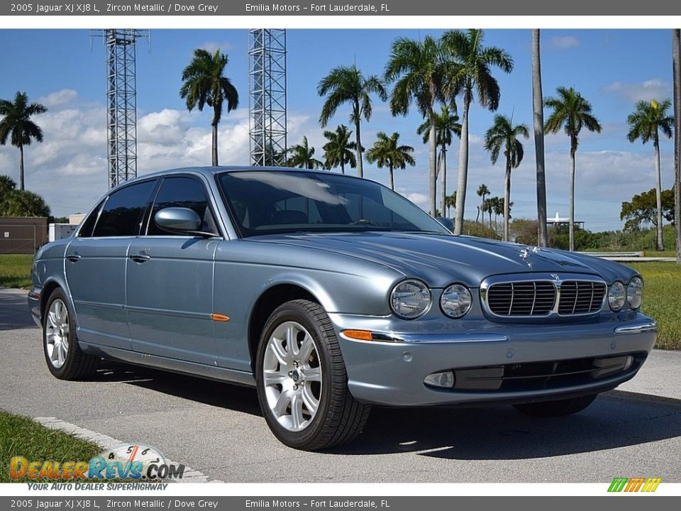 2005 Jaguar XJ XJ8 L Zircon Metallic / Dove Grey Photo #1