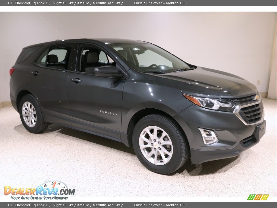 2018 Chevrolet Equinox LS Nightfall Gray Metallic / Medium Ash Gray Photo #1