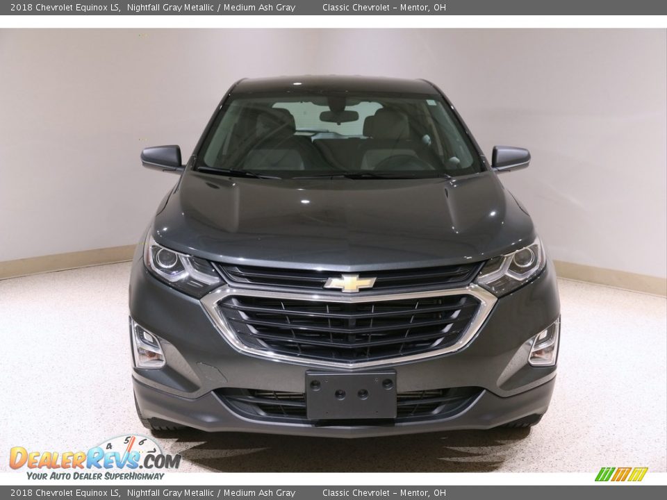 2018 Chevrolet Equinox LS Nightfall Gray Metallic / Medium Ash Gray Photo #2