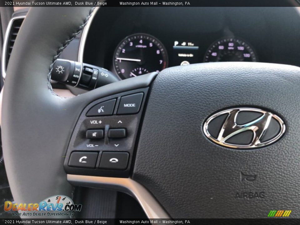 2021 Hyundai Tucson Ulitimate AWD Dusk Blue / Beige Photo #11