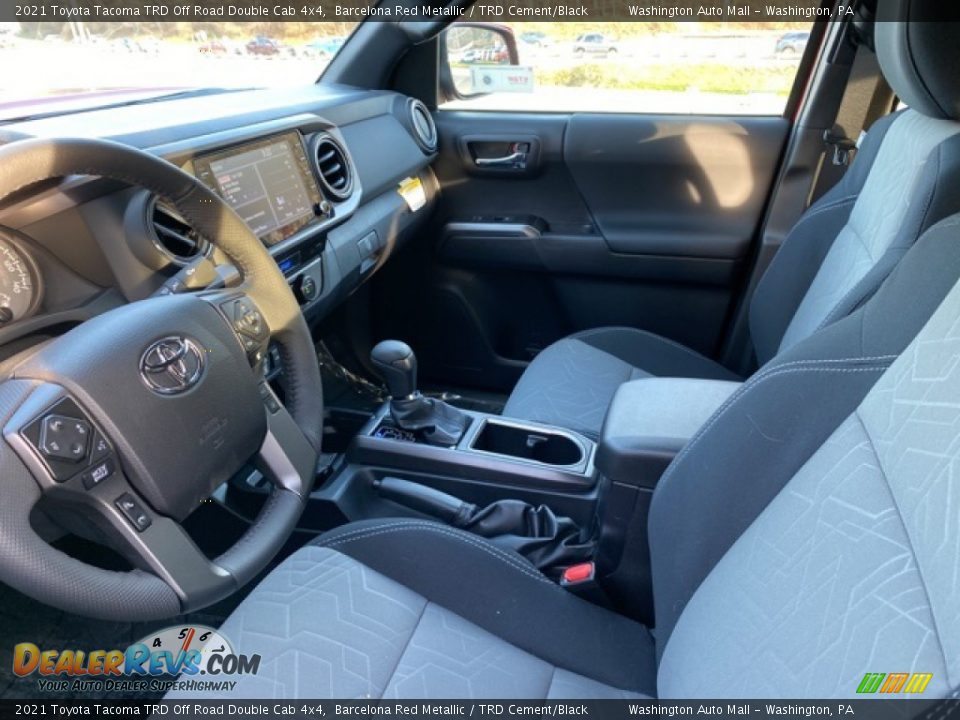 2021 Toyota Tacoma TRD Off Road Double Cab 4x4 Barcelona Red Metallic / TRD Cement/Black Photo #4