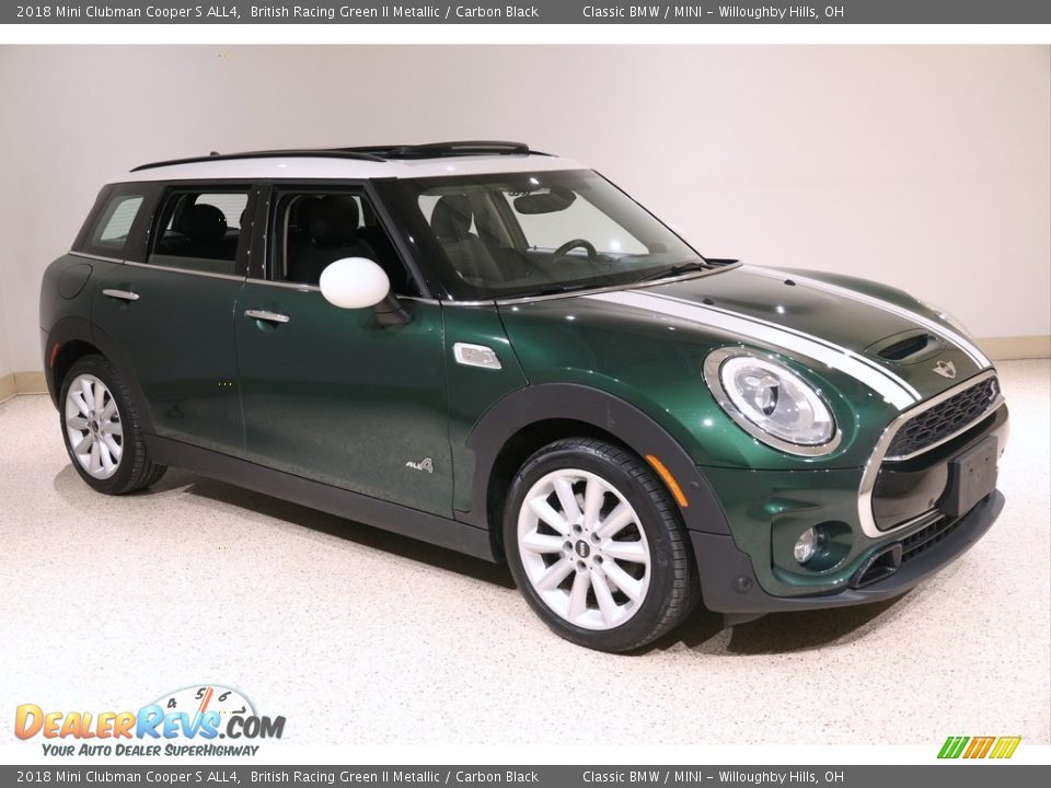 2018 Mini Clubman Cooper S ALL4 British Racing Green II Metallic / Carbon Black Photo #1