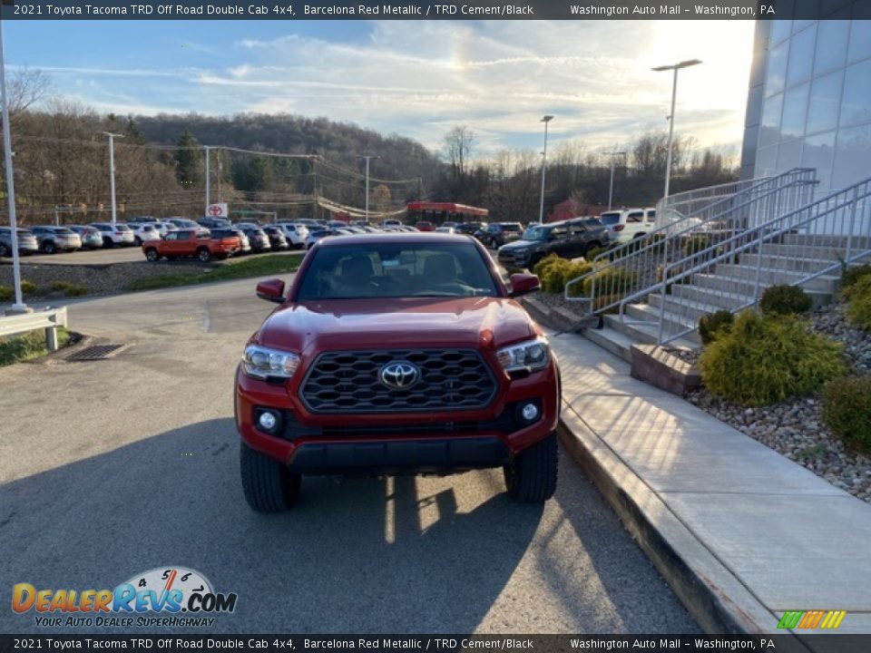 2021 Toyota Tacoma TRD Off Road Double Cab 4x4 Barcelona Red Metallic / TRD Cement/Black Photo #11
