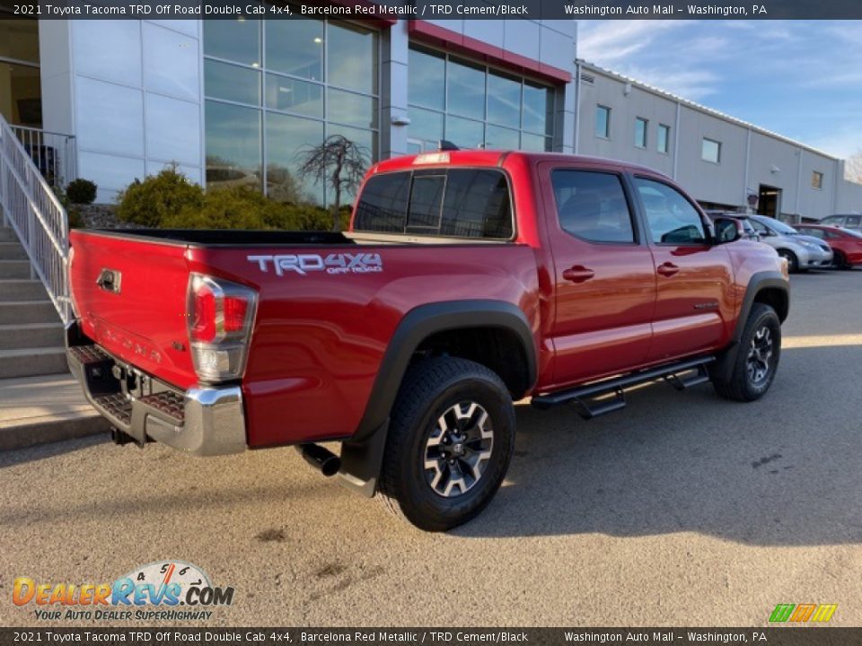 2021 Toyota Tacoma TRD Off Road Double Cab 4x4 Barcelona Red Metallic / TRD Cement/Black Photo #13
