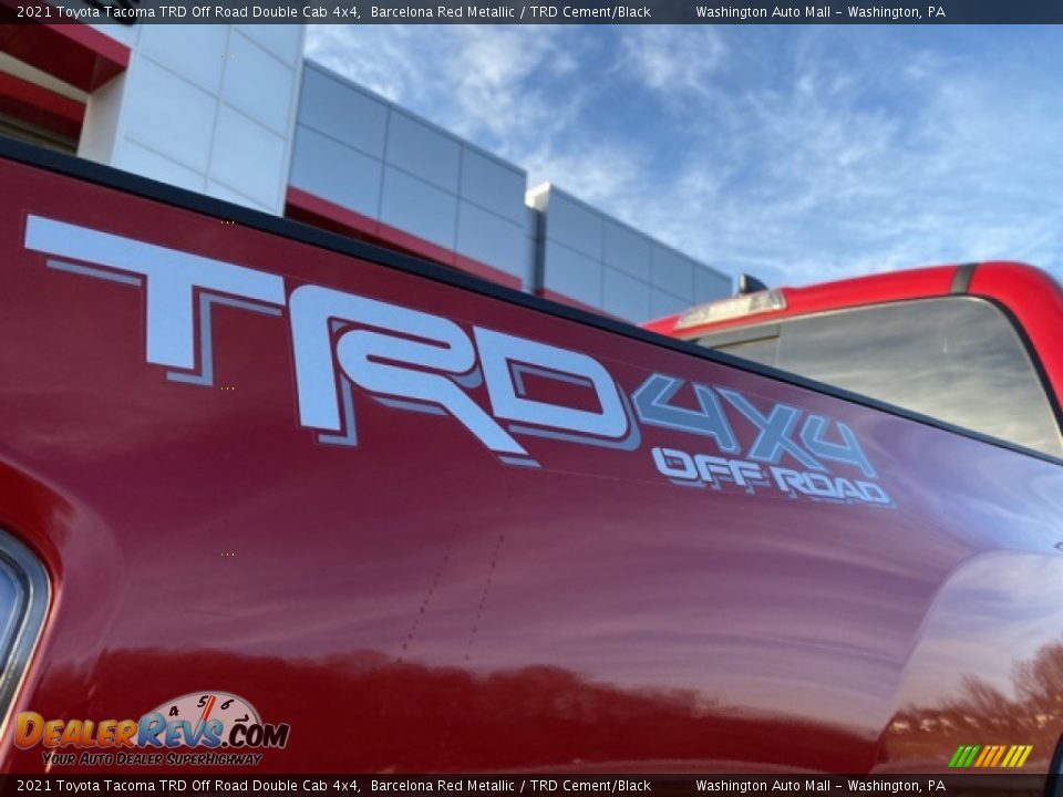 2021 Toyota Tacoma TRD Off Road Double Cab 4x4 Barcelona Red Metallic / TRD Cement/Black Photo #23