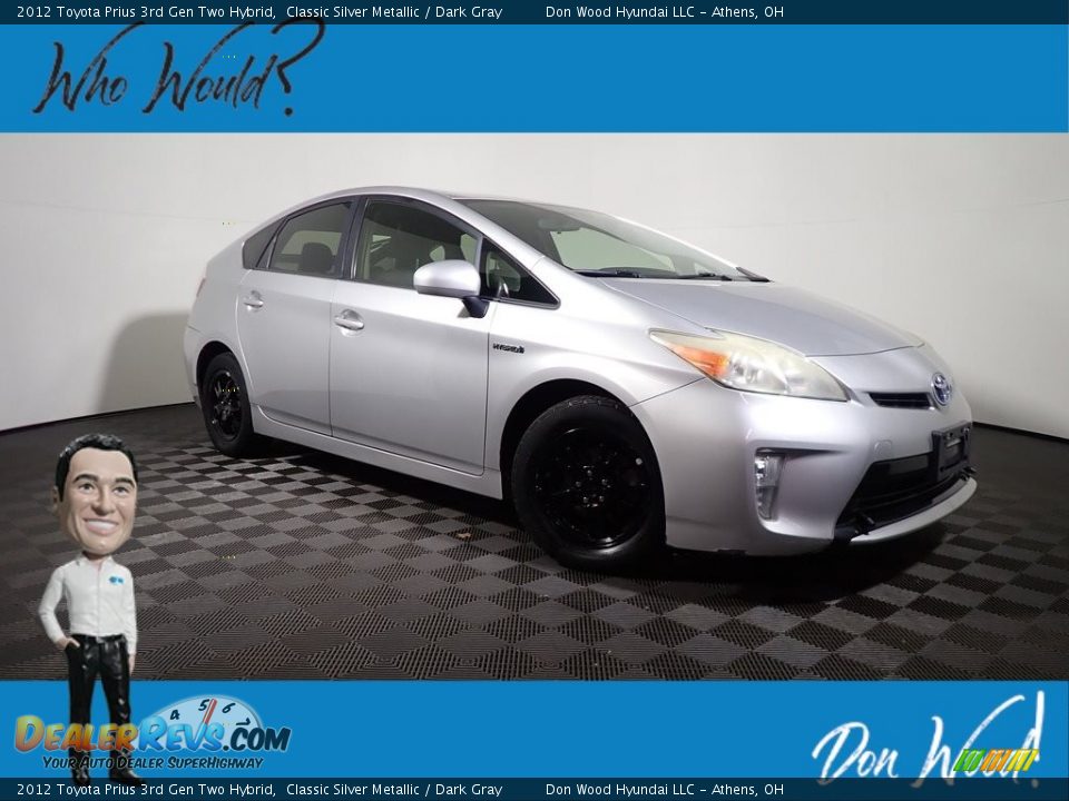 2012 Toyota Prius 3rd Gen Two Hybrid Classic Silver Metallic / Dark Gray Photo #1