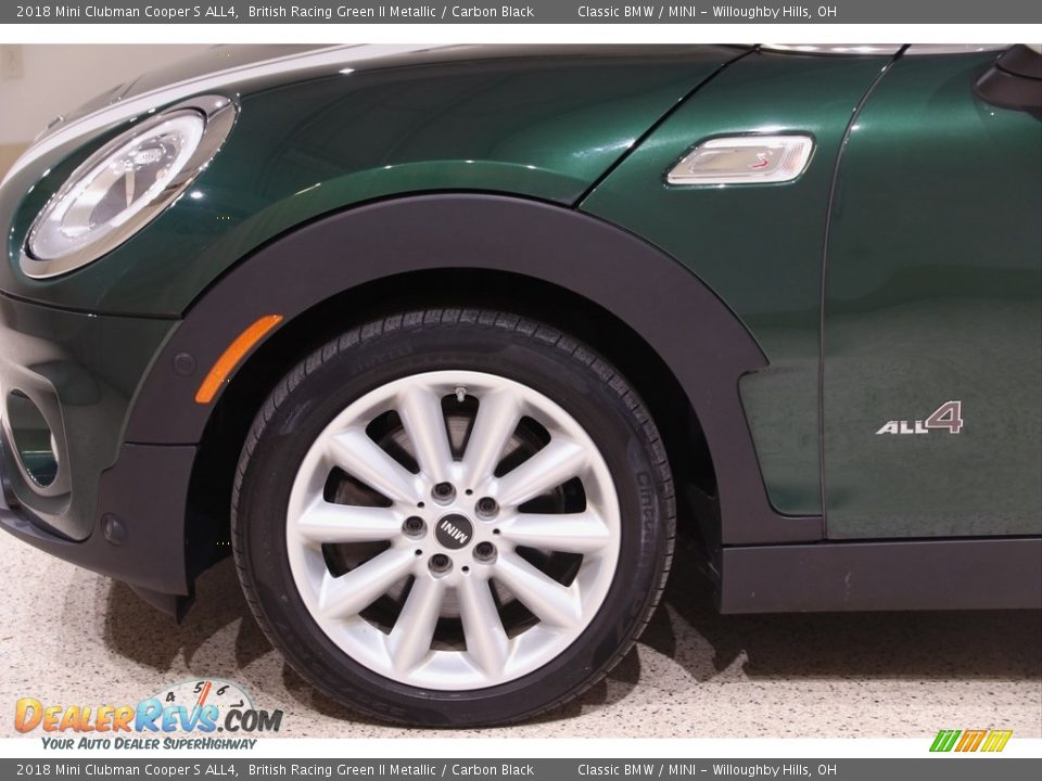 2018 Mini Clubman Cooper S ALL4 British Racing Green II Metallic / Carbon Black Photo #22