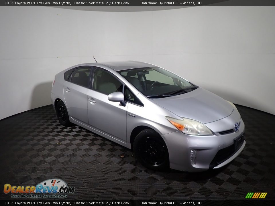 2012 Toyota Prius 3rd Gen Two Hybrid Classic Silver Metallic / Dark Gray Photo #2