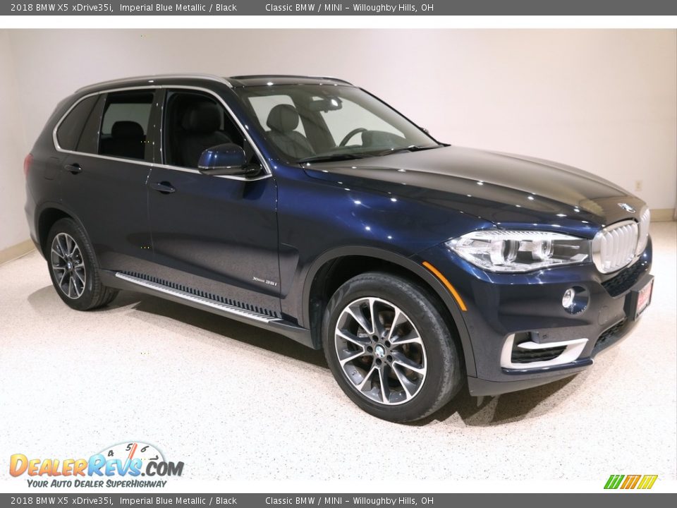 2018 BMW X5 xDrive35i Imperial Blue Metallic / Black Photo #1