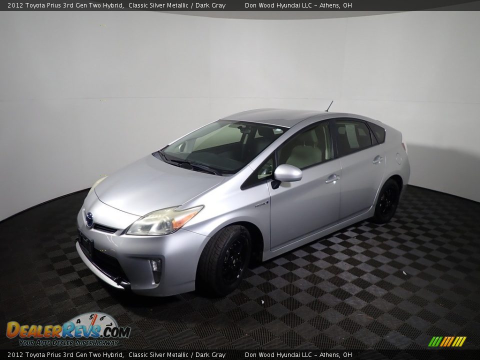 2012 Toyota Prius 3rd Gen Two Hybrid Classic Silver Metallic / Dark Gray Photo #8