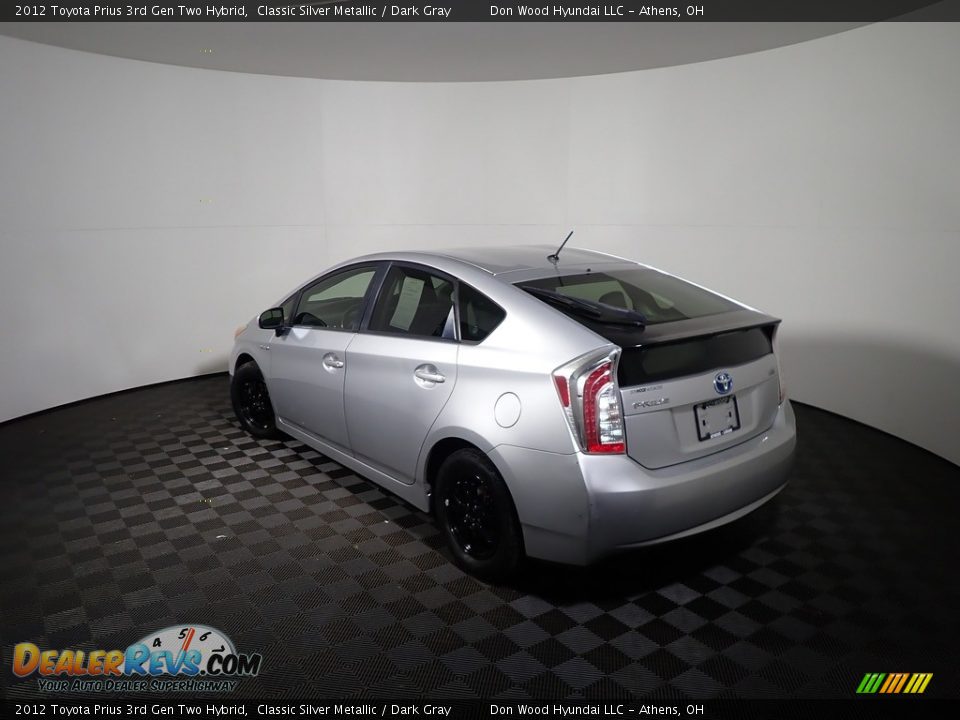 2012 Toyota Prius 3rd Gen Two Hybrid Classic Silver Metallic / Dark Gray Photo #11