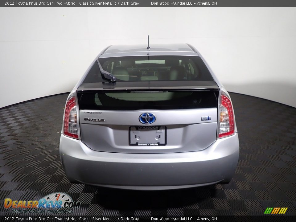 2012 Toyota Prius 3rd Gen Two Hybrid Classic Silver Metallic / Dark Gray Photo #12