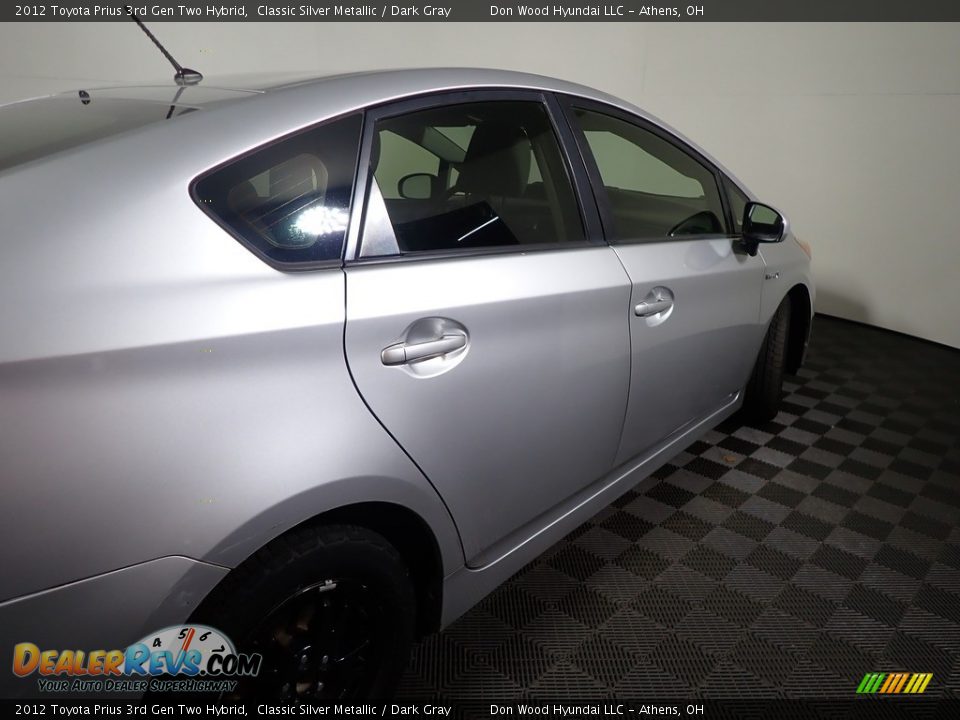 2012 Toyota Prius 3rd Gen Two Hybrid Classic Silver Metallic / Dark Gray Photo #18