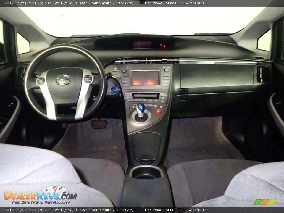 2012 Toyota Prius 3rd Gen Two Hybrid Classic Silver Metallic / Dark Gray Photo #23