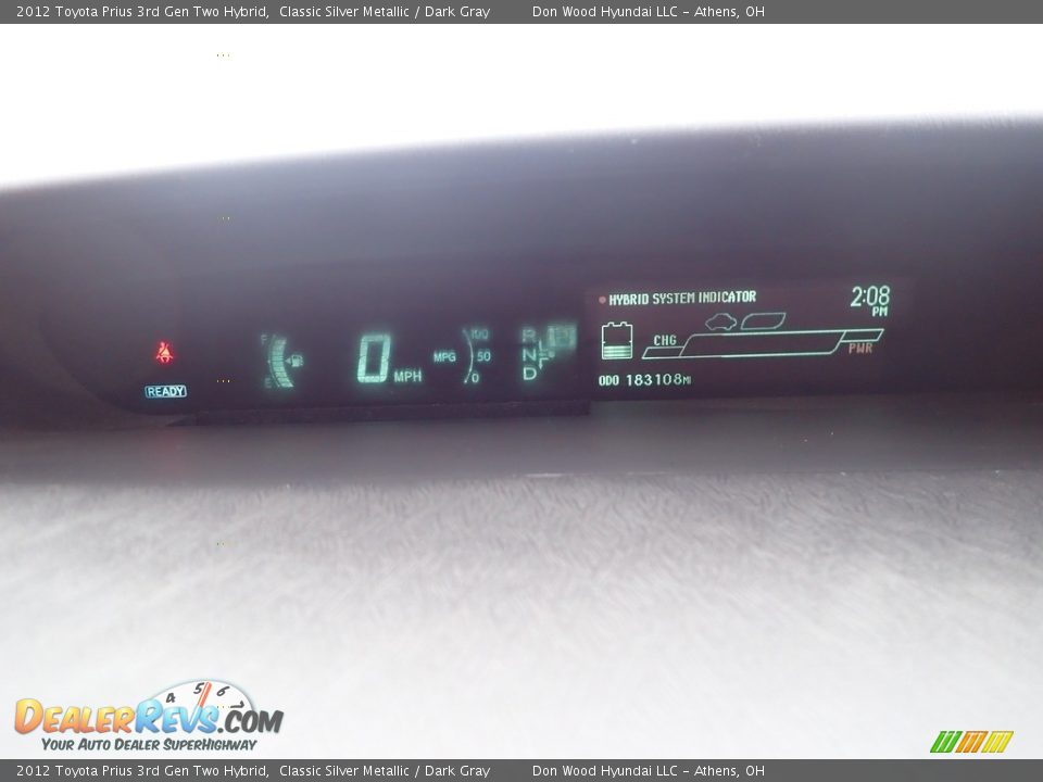 2012 Toyota Prius 3rd Gen Two Hybrid Classic Silver Metallic / Dark Gray Photo #25