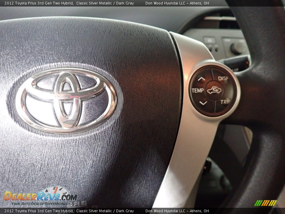 2012 Toyota Prius 3rd Gen Two Hybrid Classic Silver Metallic / Dark Gray Photo #28