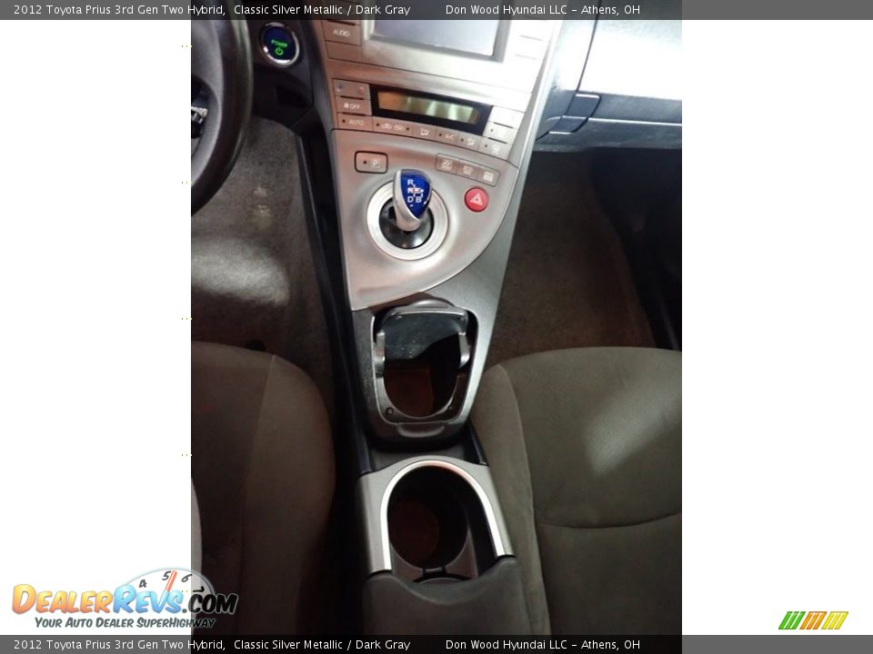 2012 Toyota Prius 3rd Gen Two Hybrid Classic Silver Metallic / Dark Gray Photo #32