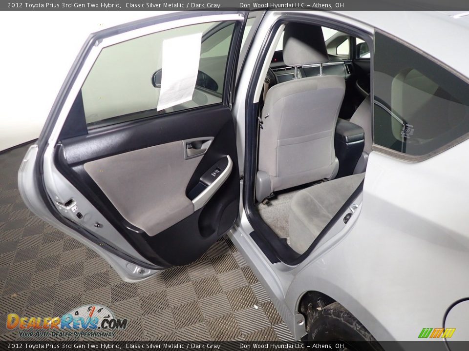 2012 Toyota Prius 3rd Gen Two Hybrid Classic Silver Metallic / Dark Gray Photo #34