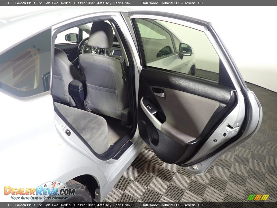 2012 Toyota Prius 3rd Gen Two Hybrid Classic Silver Metallic / Dark Gray Photo #36