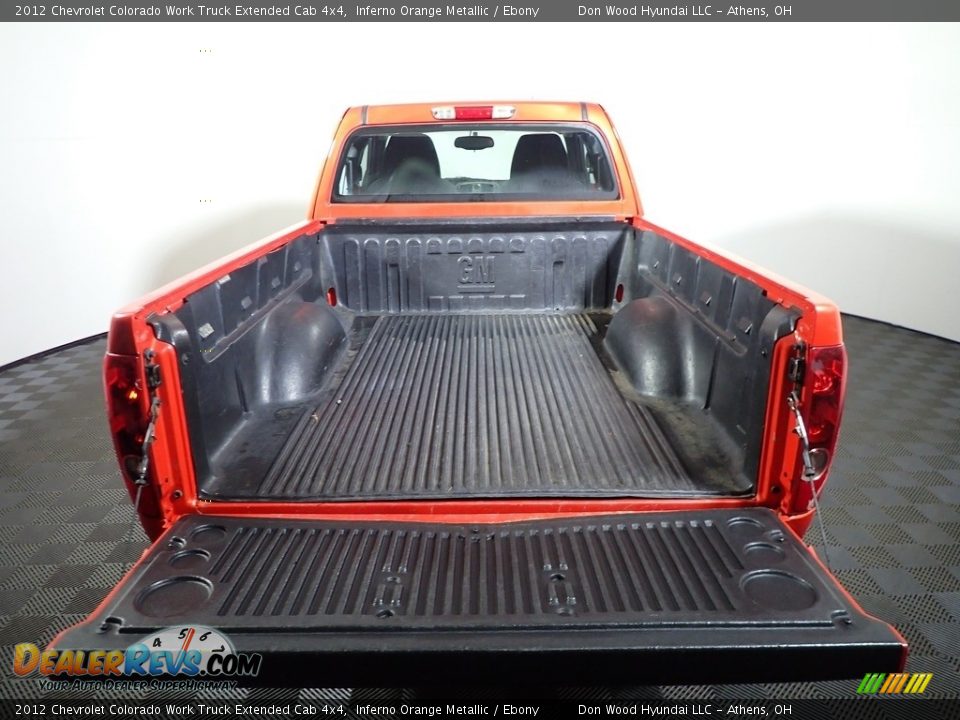 2012 Chevrolet Colorado Work Truck Extended Cab 4x4 Inferno Orange Metallic / Ebony Photo #13