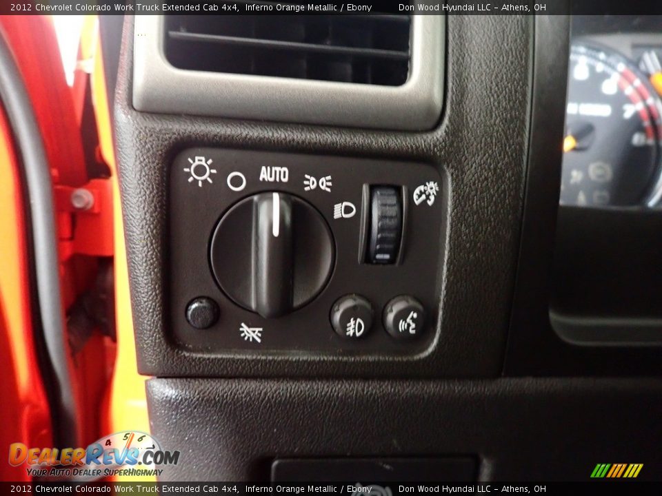 Controls of 2012 Chevrolet Colorado Work Truck Extended Cab 4x4 Photo #24