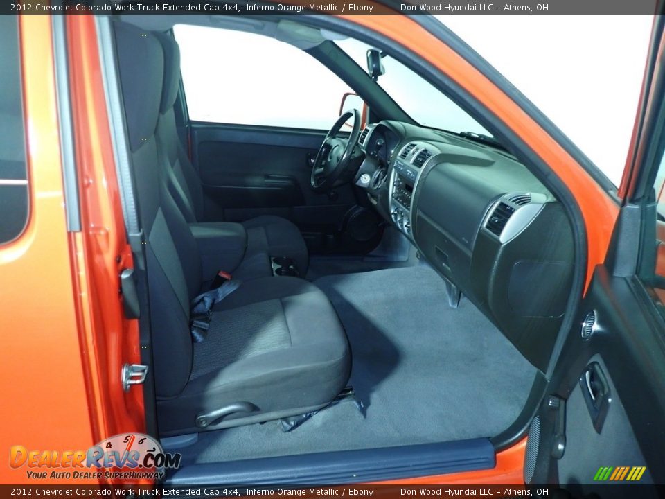 2012 Chevrolet Colorado Work Truck Extended Cab 4x4 Inferno Orange Metallic / Ebony Photo #33