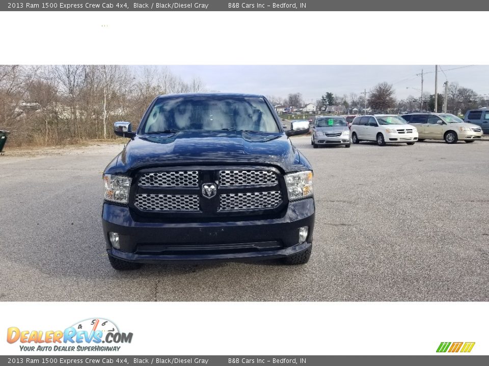 2013 Ram 1500 Express Crew Cab 4x4 Black / Black/Diesel Gray Photo #8