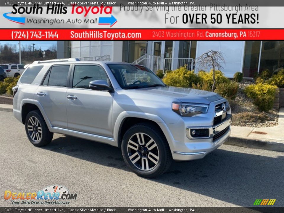 2021 Toyota 4Runner Limited 4x4 Classic Silver Metallic / Black Photo #1